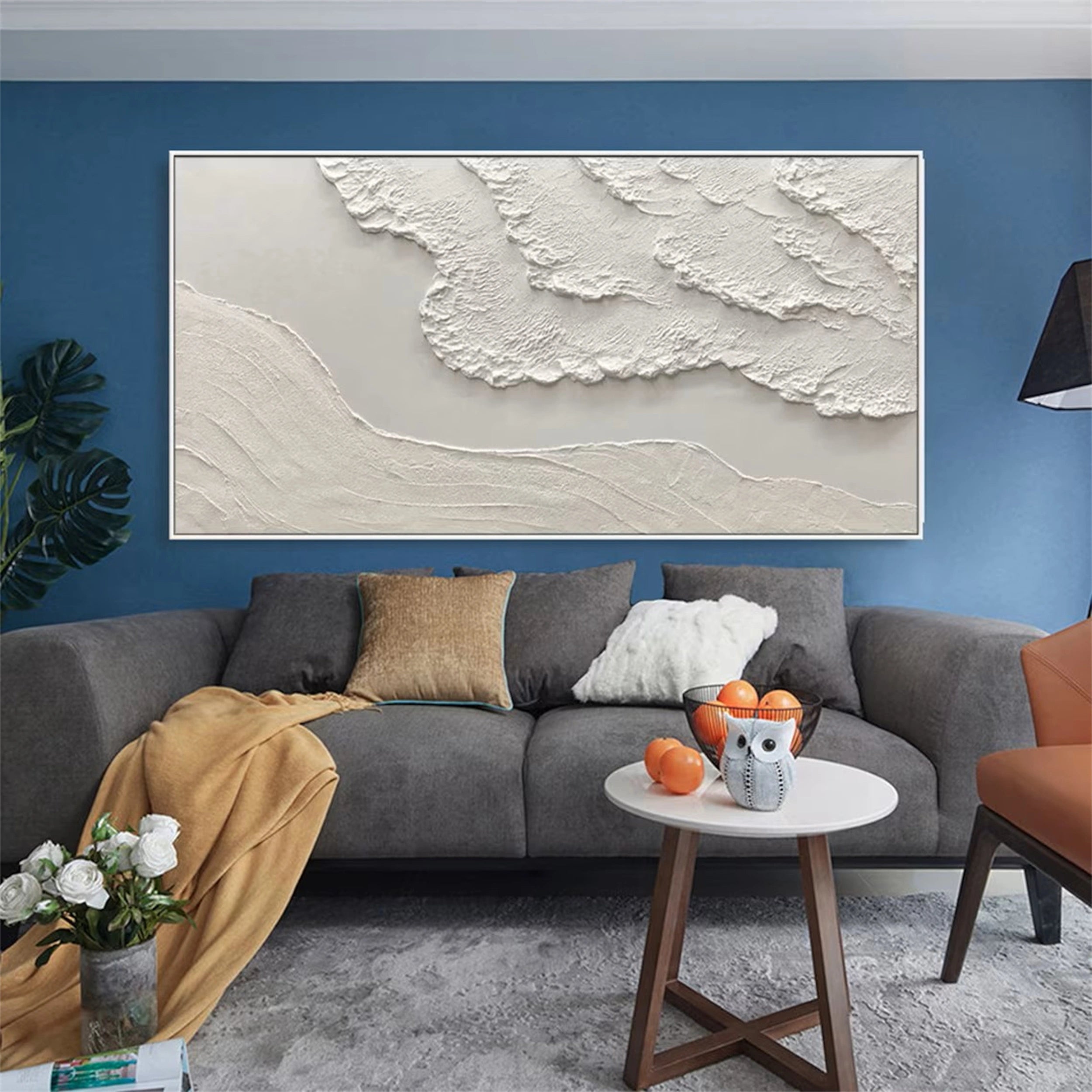 Plaster Art Painting hand - painted #HM1420