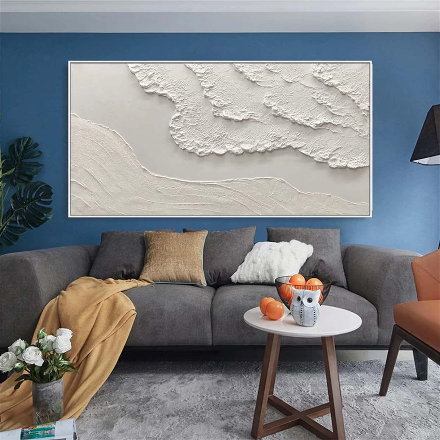 Plaster Art Painting hand - painted #HM1420