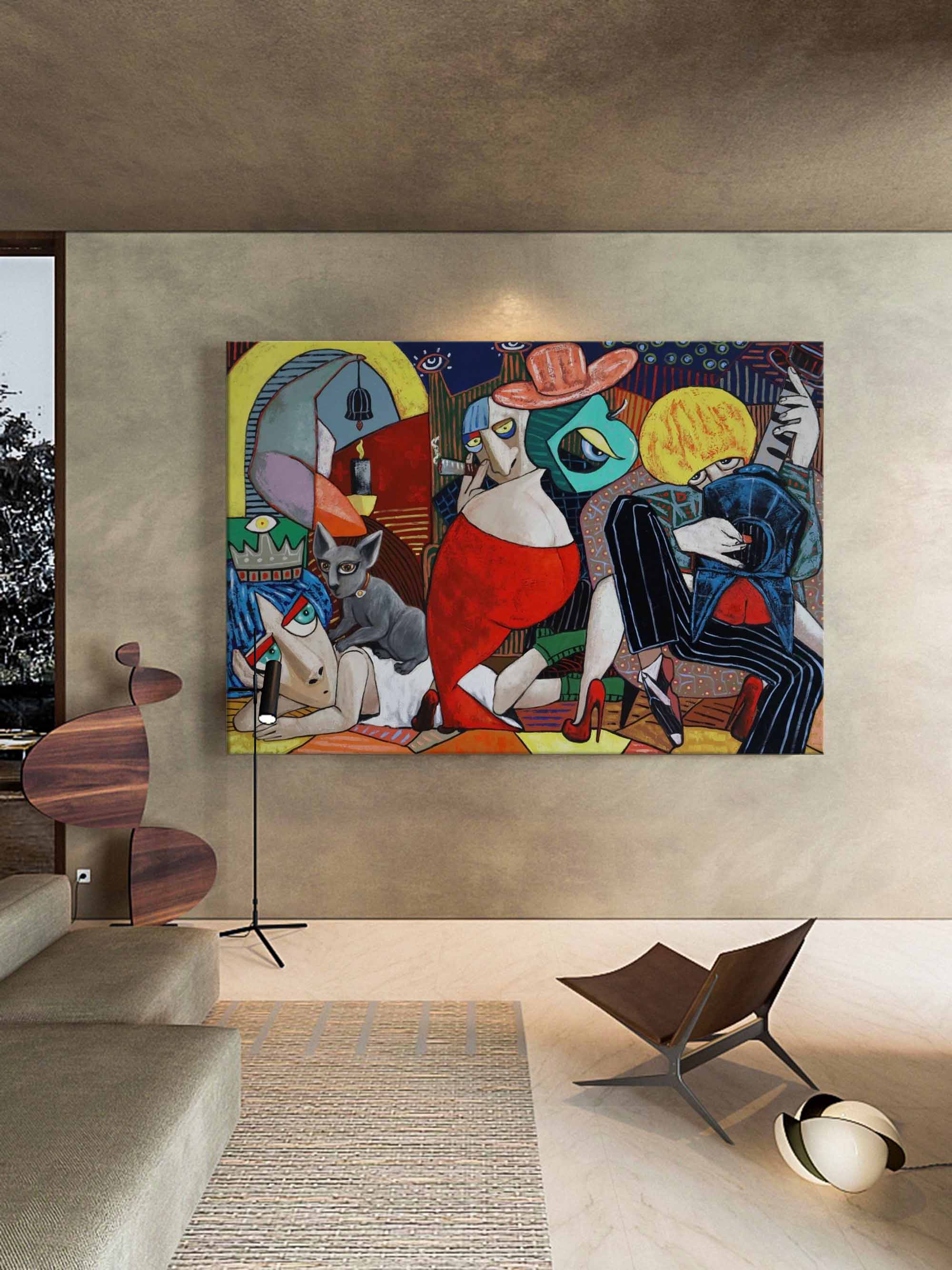 Pop Art Painting hand - painted #HM33