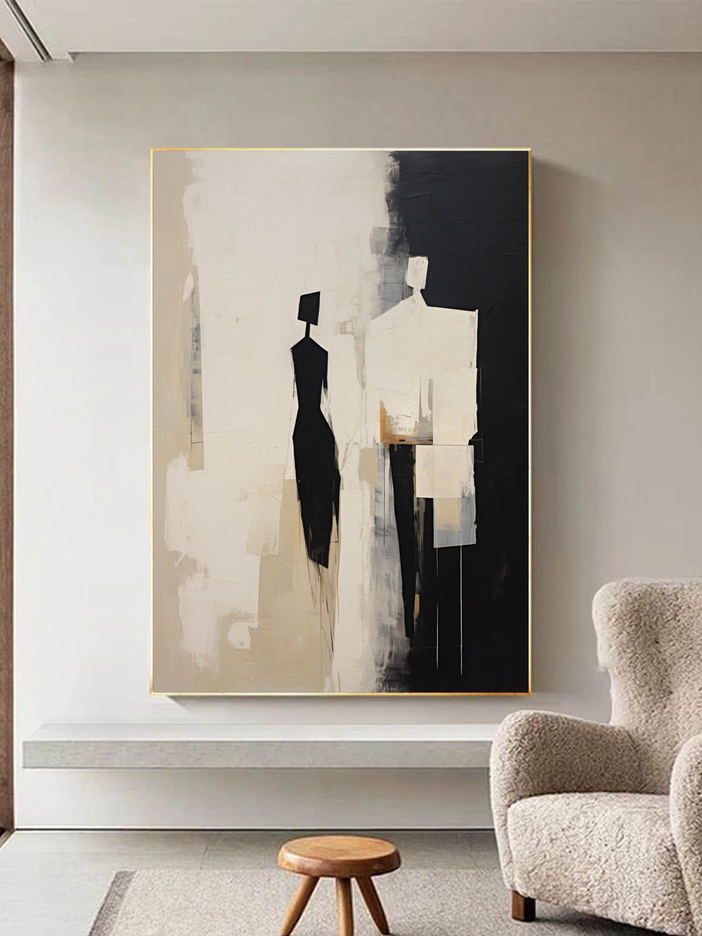Contemporary Minimalist Art Painting hand - painted #HM122-Homemural