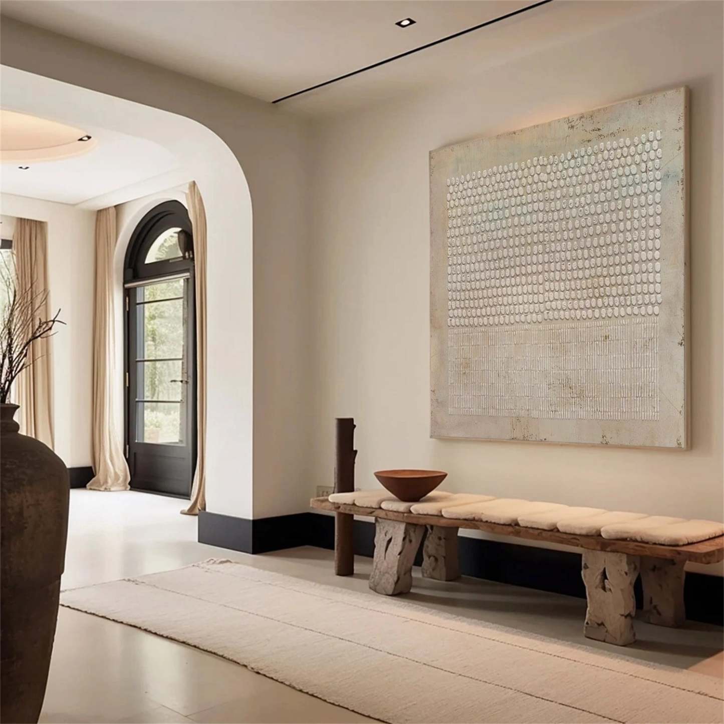 Contemporary Minimalist Art Painting hand - painted #HM1456