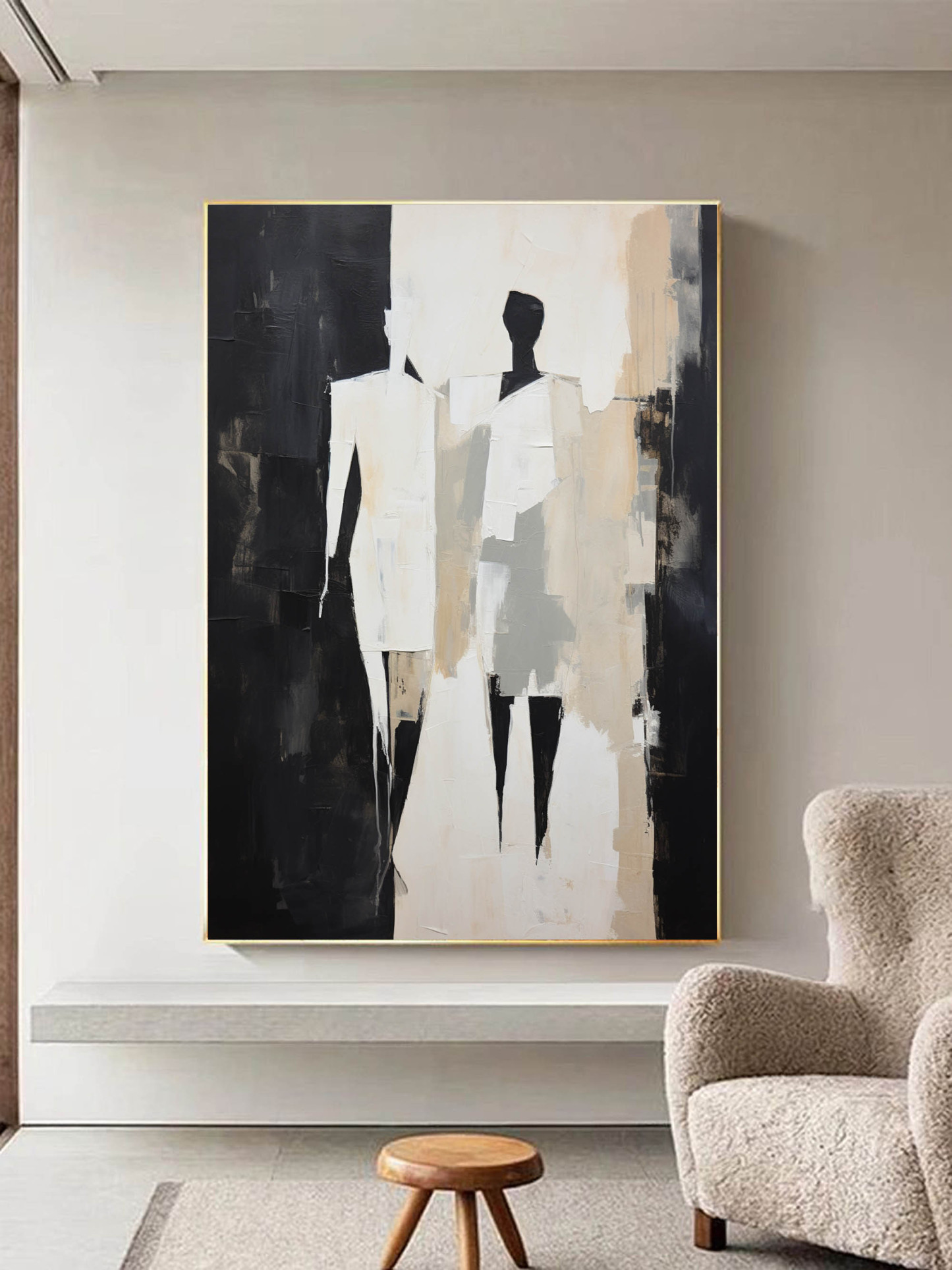 Contemporary Minimalist Art Painting hand - painted #HM130-Homemural