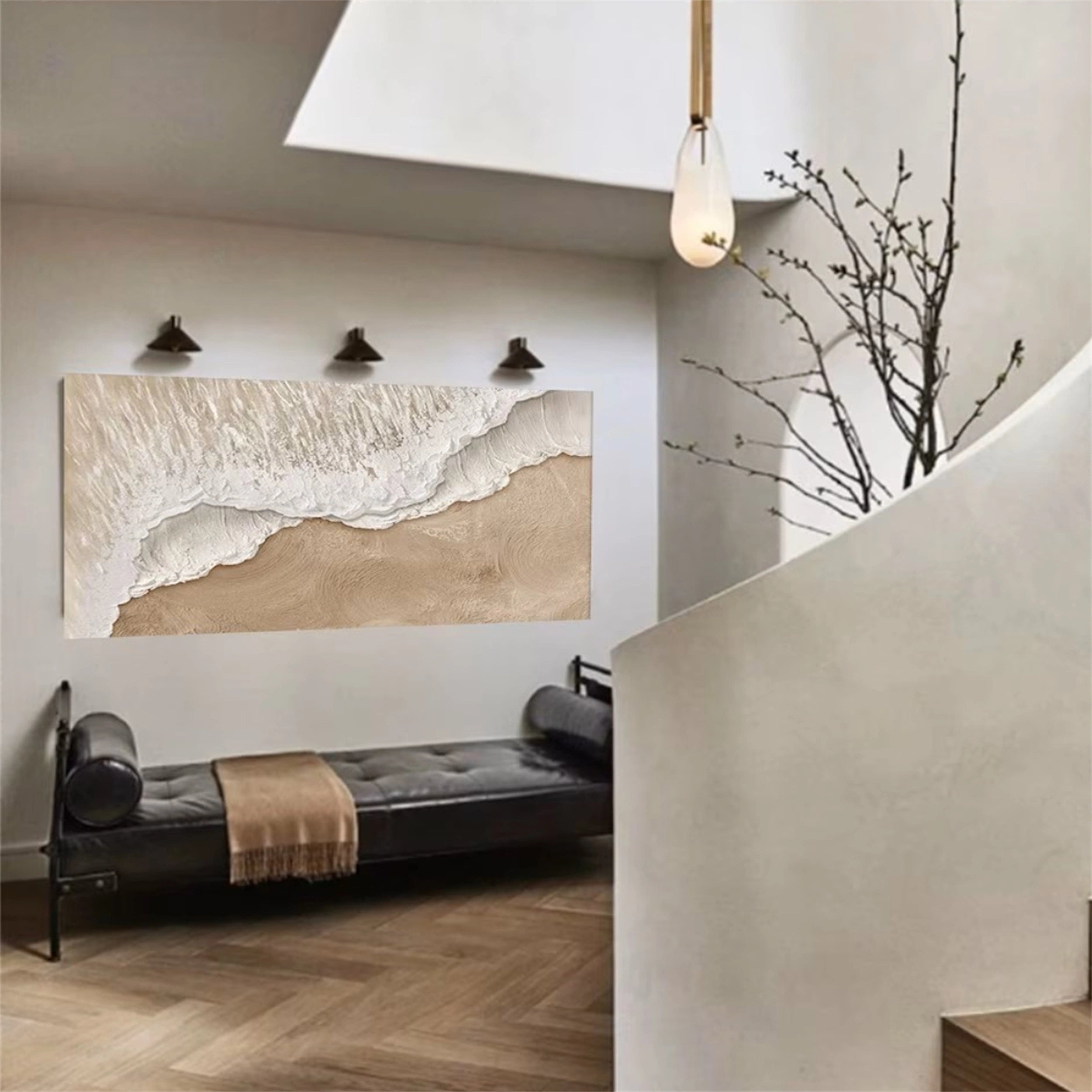 Plaster Art Painting hand - painted #HM1463