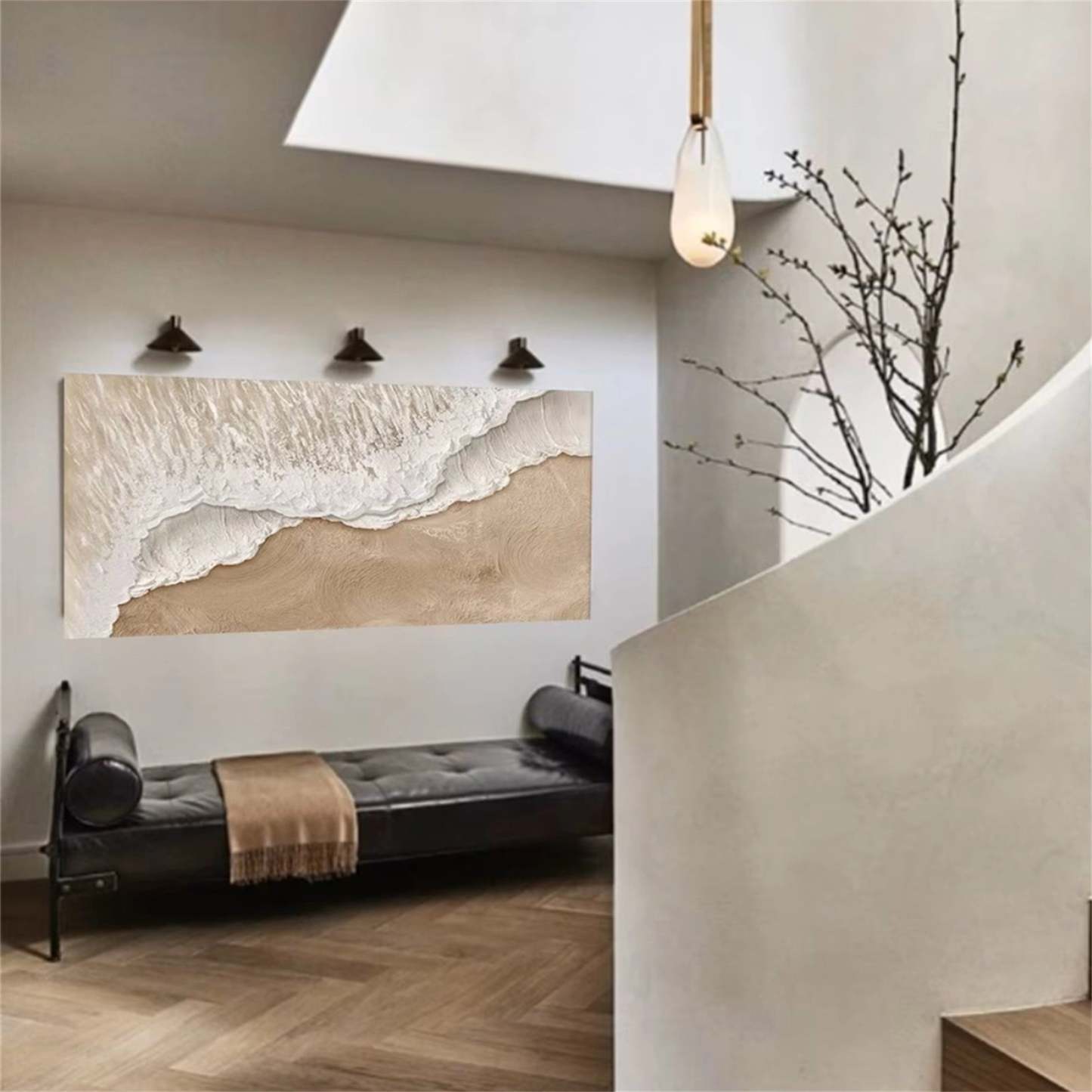 Plaster Art Painting hand - painted #HM1463