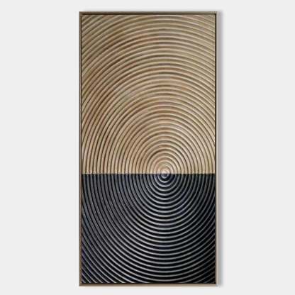 Plaster Art Painting hand - painted #HM560-Homemural