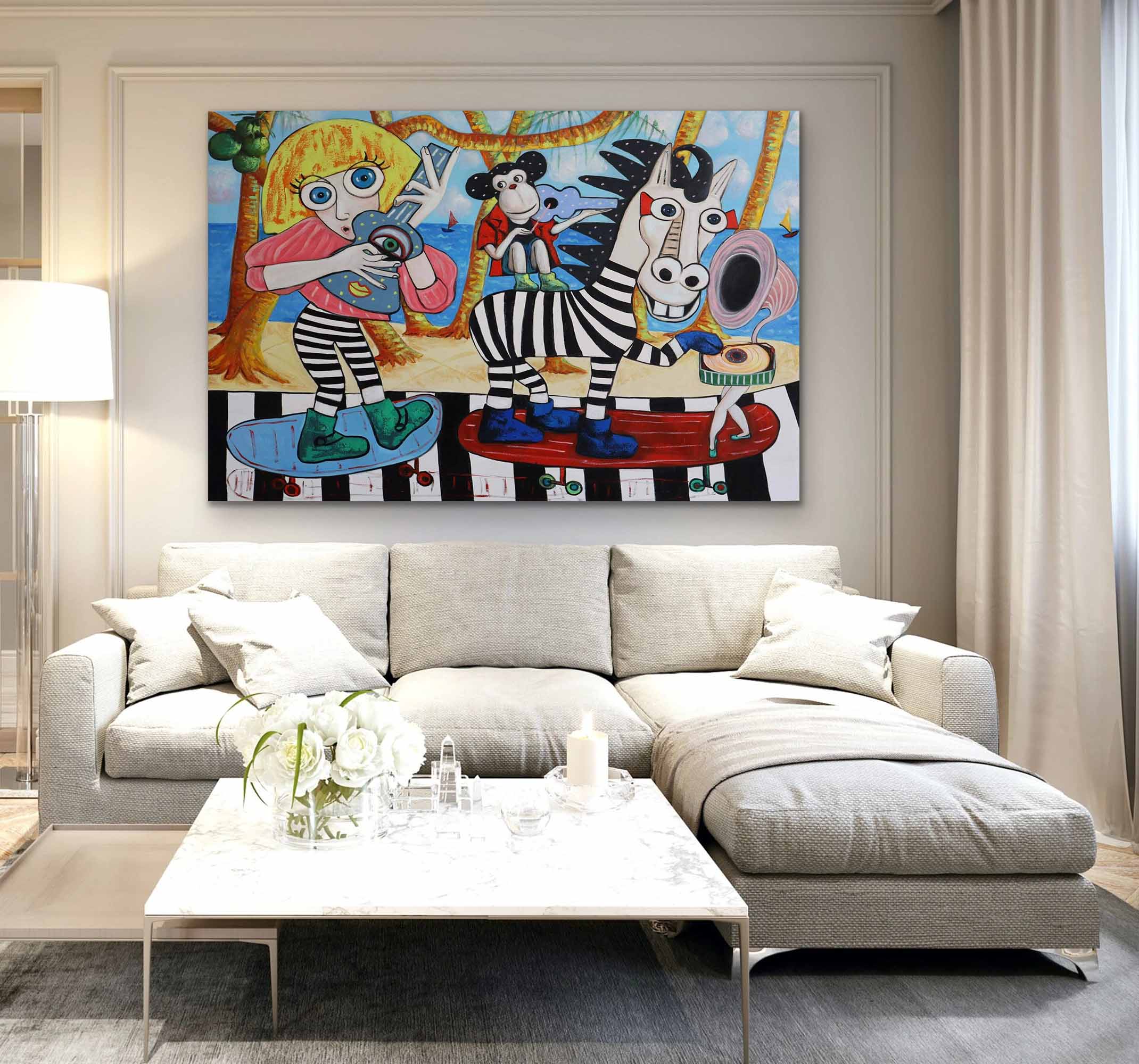 Wabi - Sabi Art Painting hand - painted #HM25