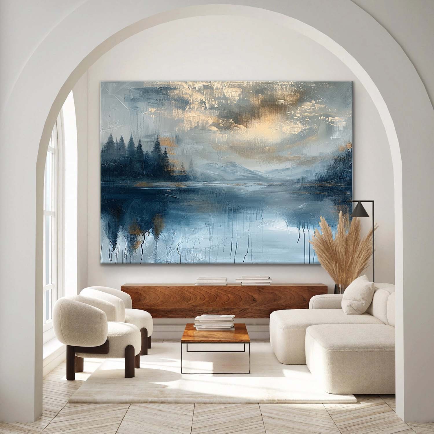 Landscape Art Painting hand-painted #HM1249