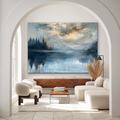 Landscape Art Painting hand-painted #HM1249