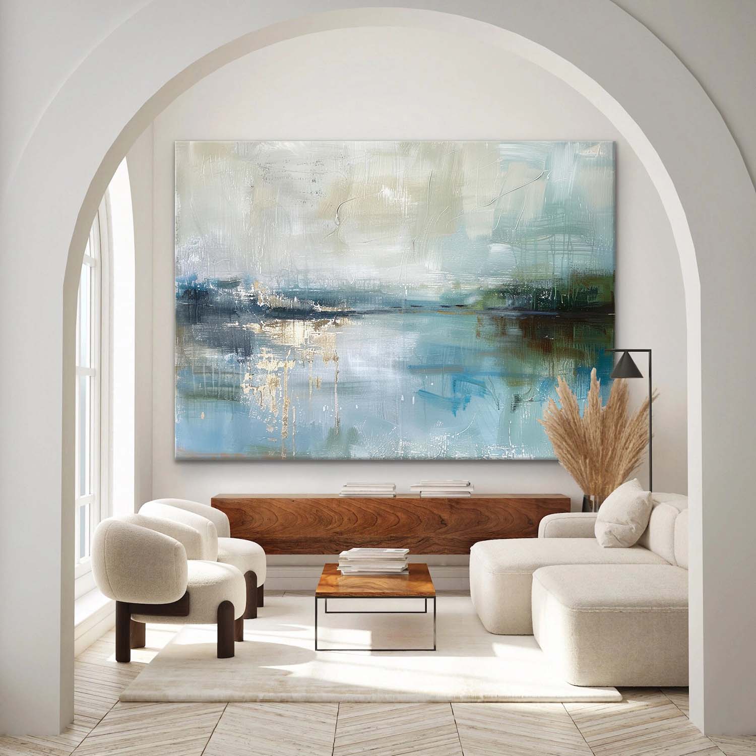 Landscape Art Painting hand-painted #HM1236