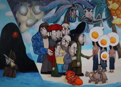 Pop Art Painting hand - painted #HM27