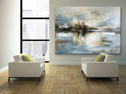 Landscape Art Painting hand-painted #HM1246