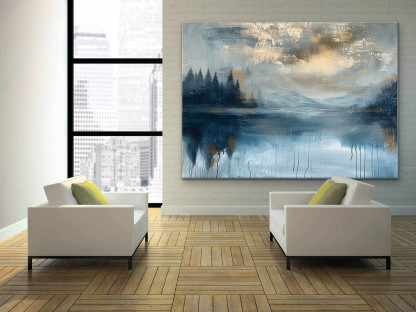 Landscape Art Painting hand-painted #HM1249