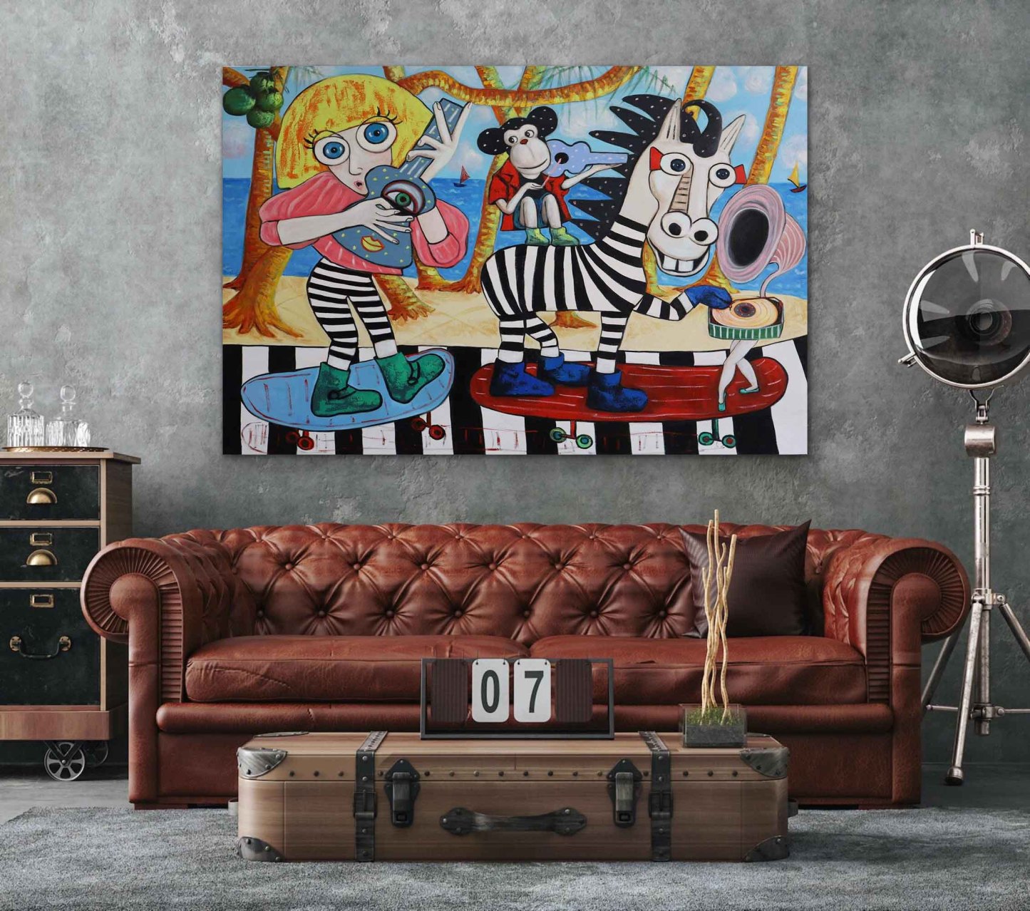 Wabi - Sabi Art Painting hand - painted #HM25