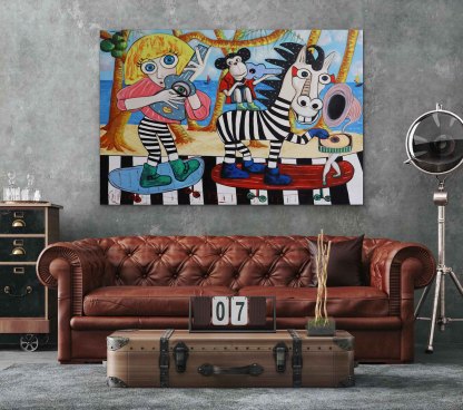 Wabi - Sabi Art Painting hand - painted #HM25