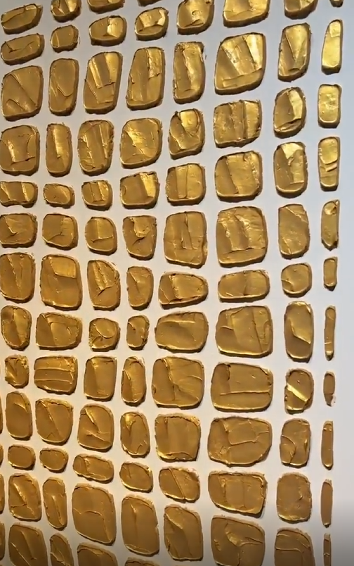 Plaster Art Painting hand - painted #HM121-Homemural