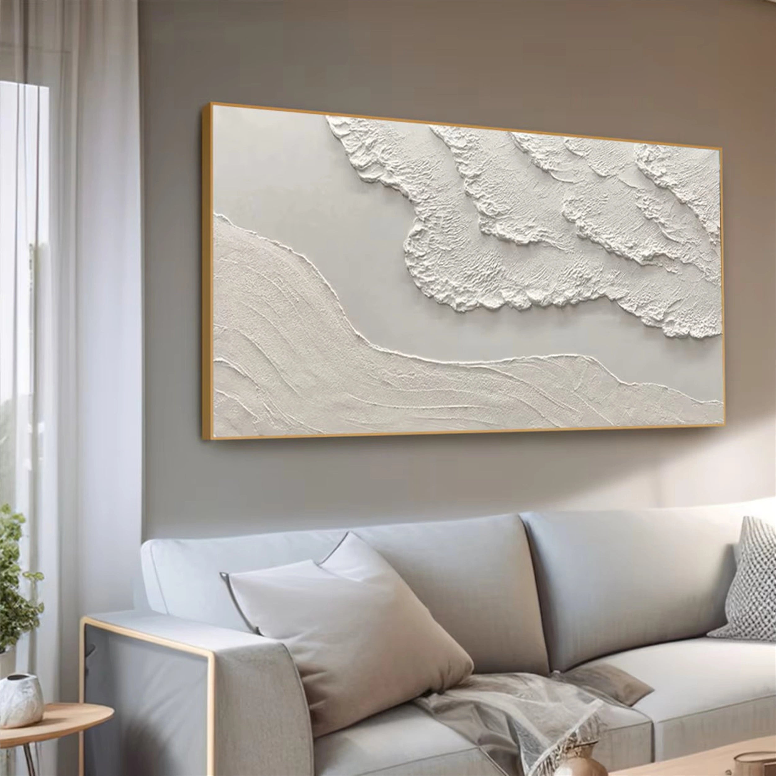 Plaster Art Painting hand - painted #HM1420