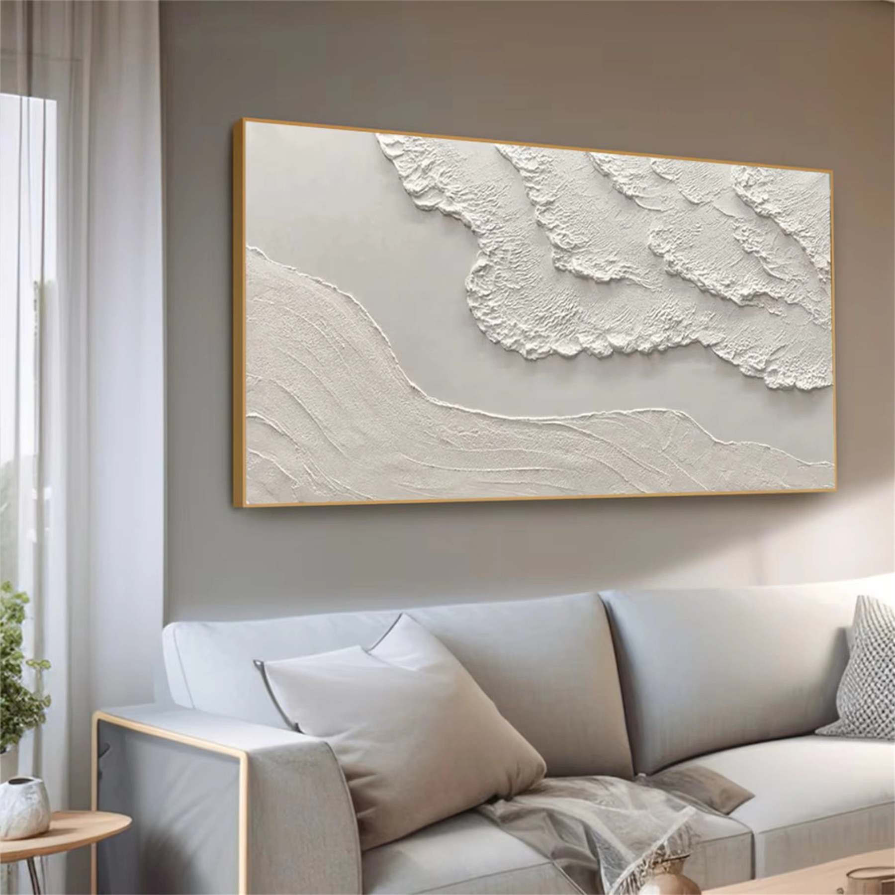 Plaster Art Painting hand - painted #HM1420
