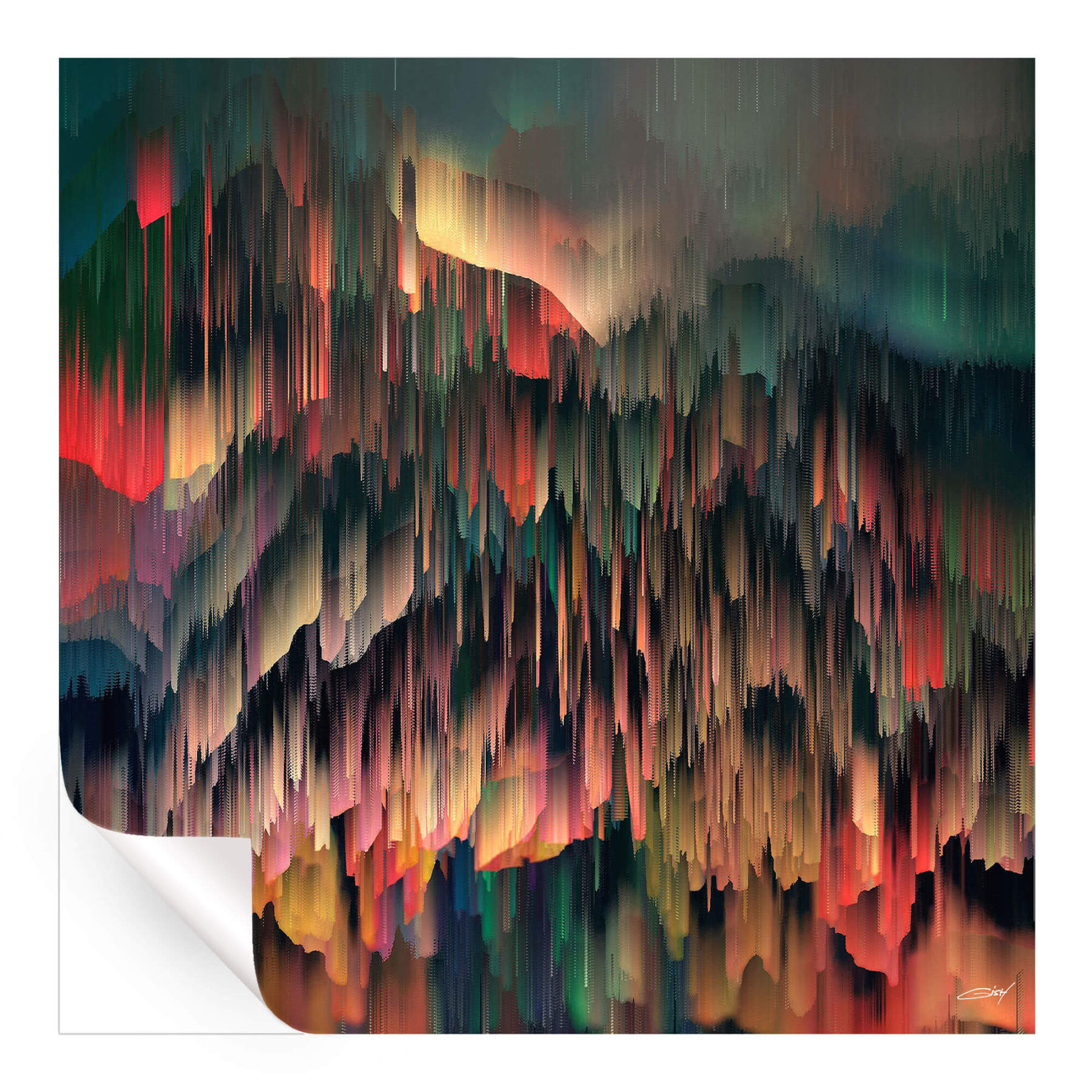 Colorful Abstract Wall Art ArtFab Print #HM1892