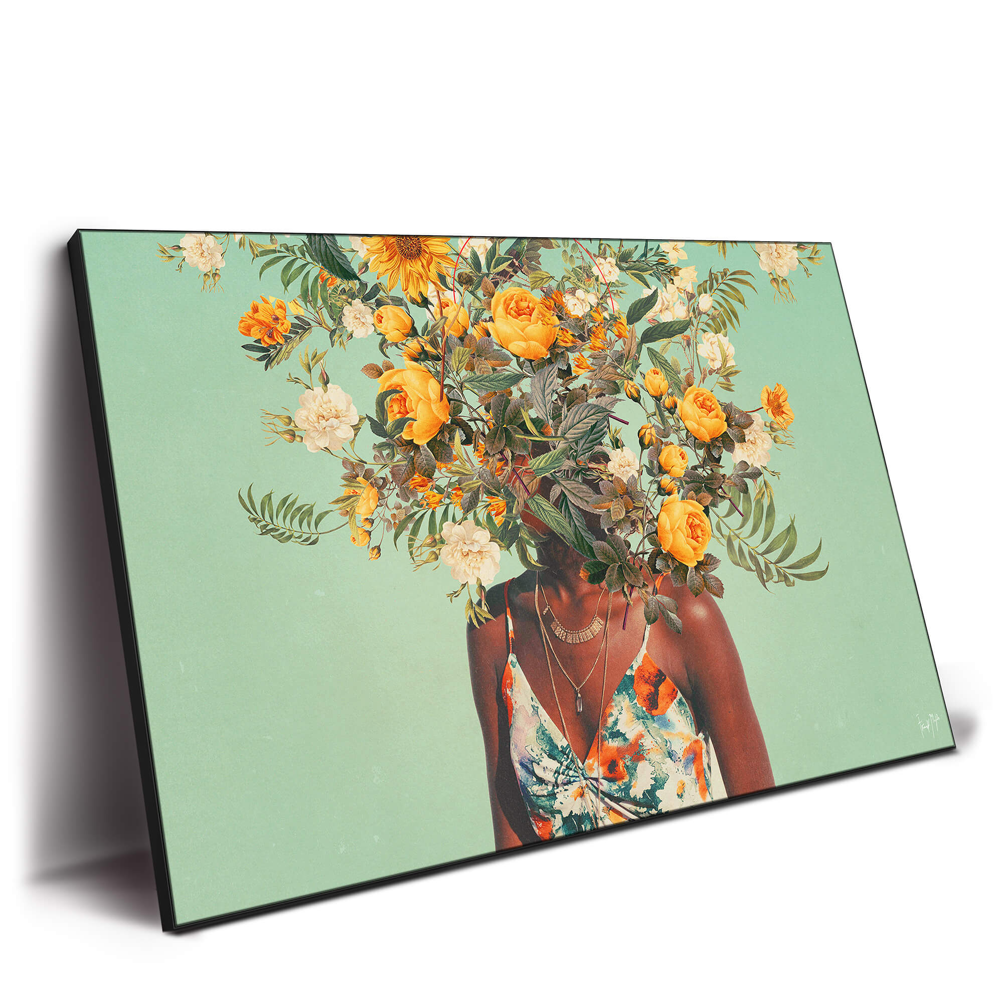 Vintage Portrait Art Oil Painting hand-painted #HM1889