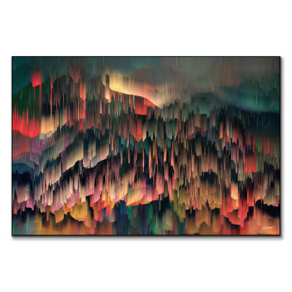 Colorful Abstract Art Painting hand-painted #HM1893