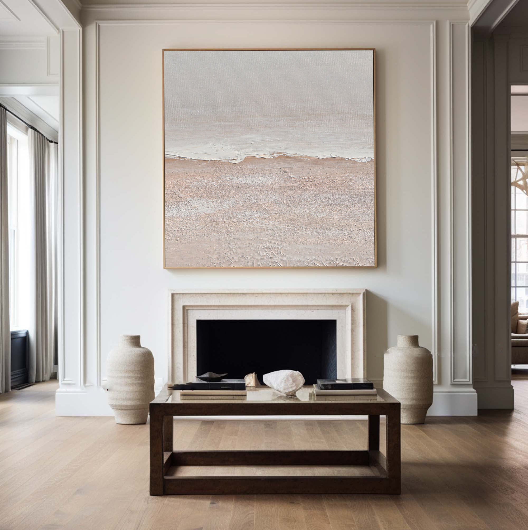 Contemporary Minimalist Art Painting hand - painted #HM1829