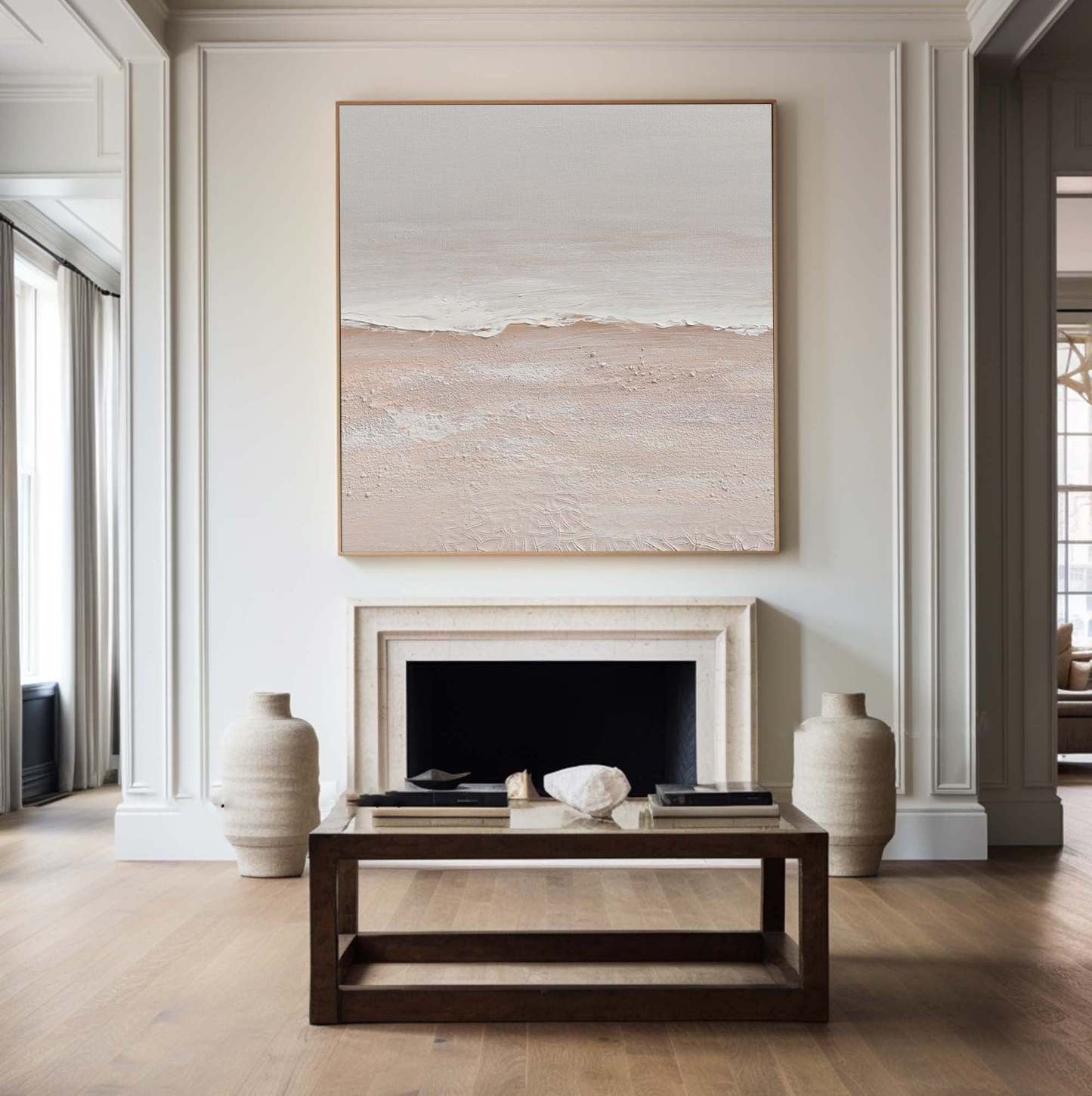 Contemporary Minimalist Art Painting hand - painted #HM1829