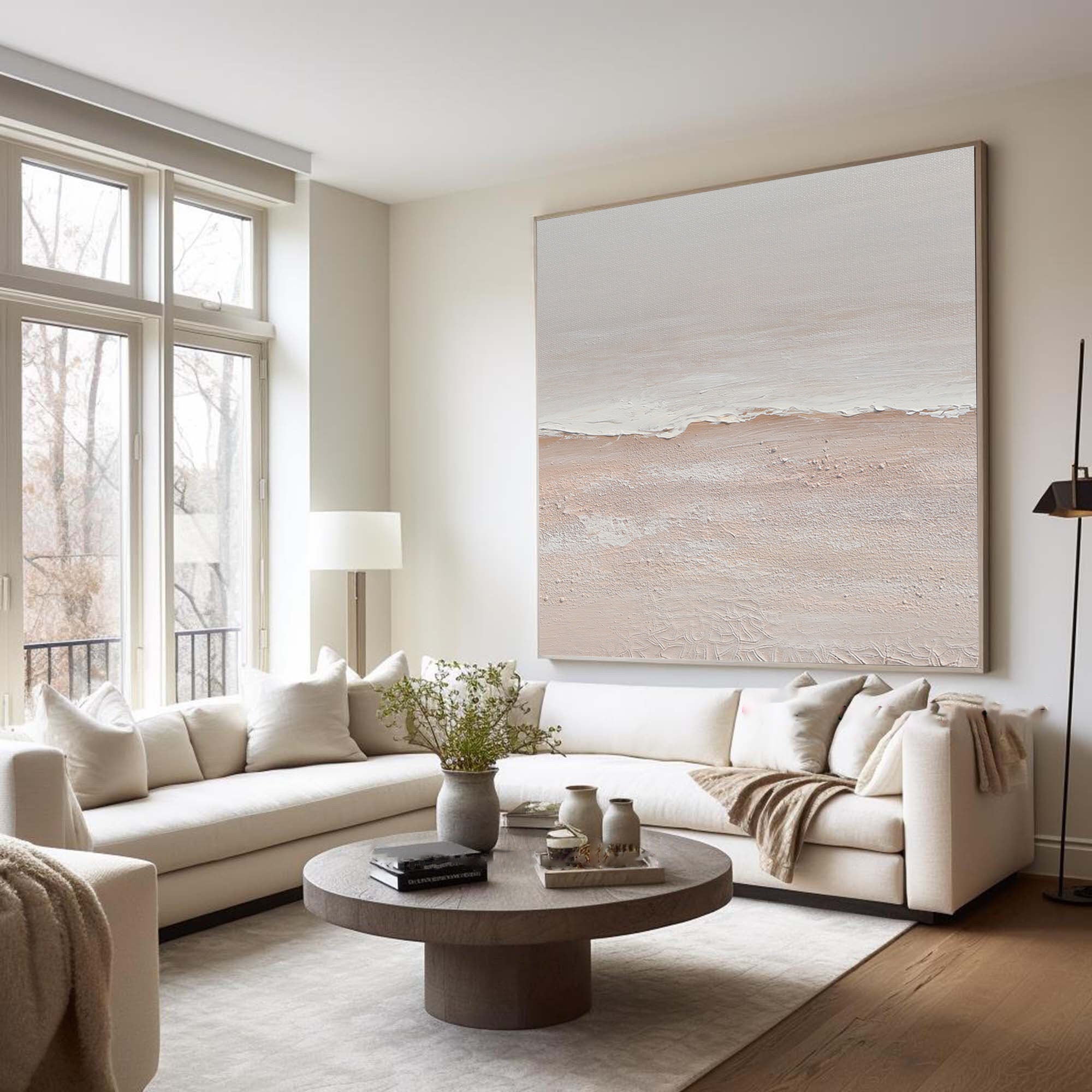 Contemporary Minimalist Art Painting hand - painted #HM1829