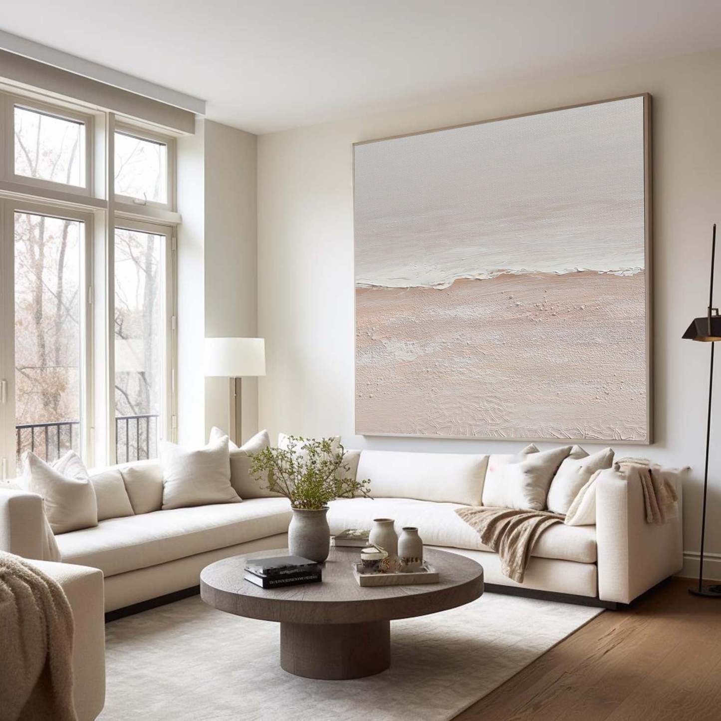 Contemporary Minimalist Art Painting hand - painted #HM1829