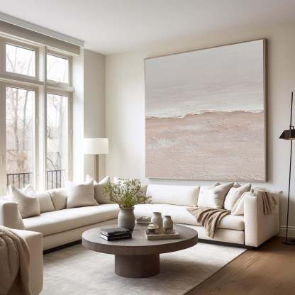 Contemporary Minimalist Art Painting hand - painted #HM1829