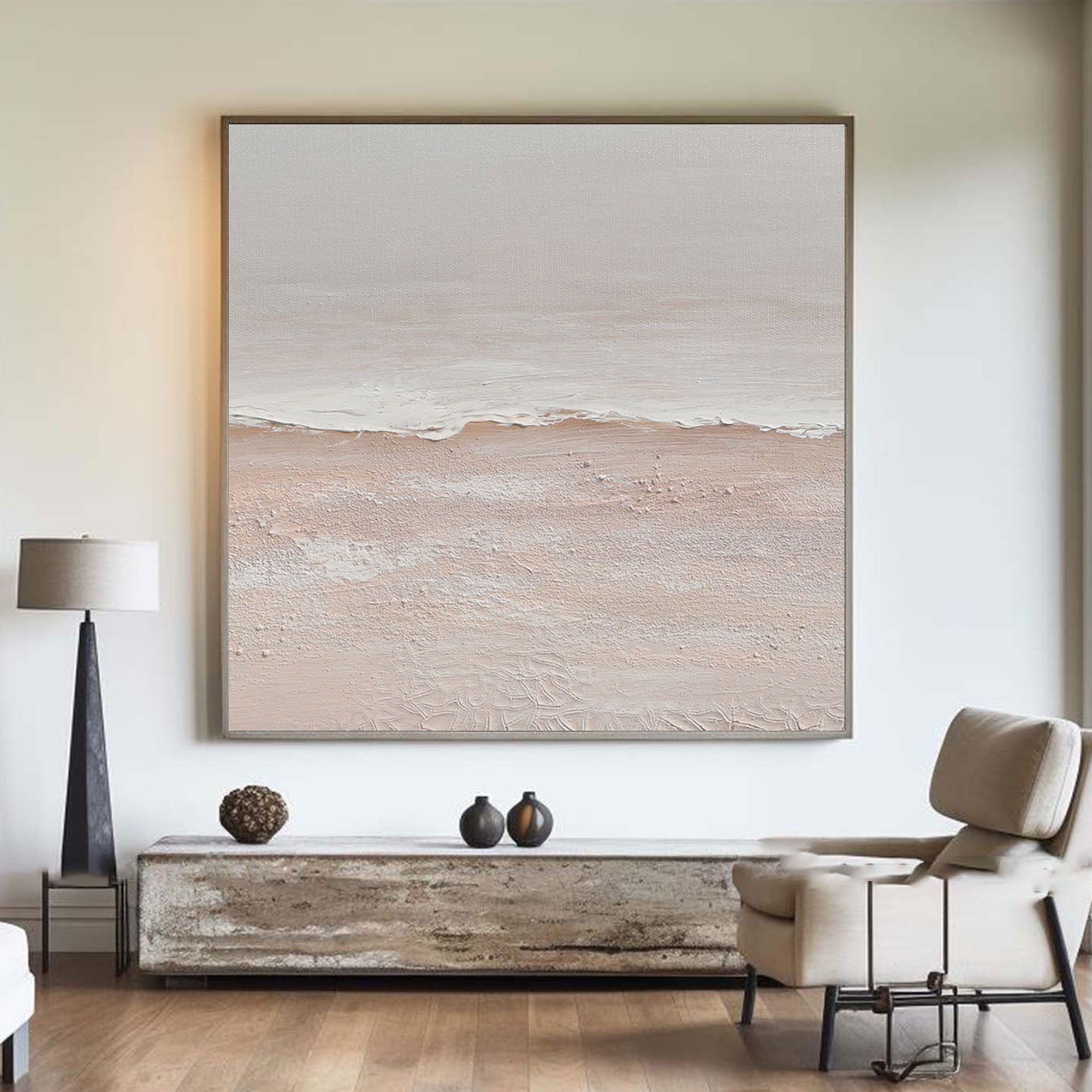 Contemporary Minimalist Art Painting hand - painted #HM1829