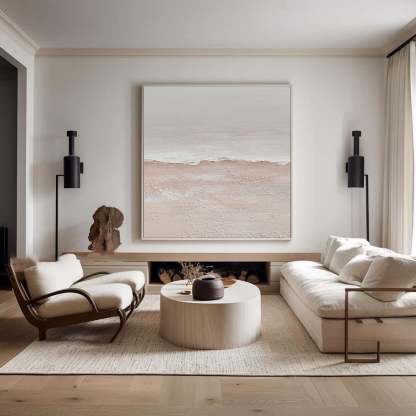 Contemporary Minimalist Art Painting hand - painted #HM1829