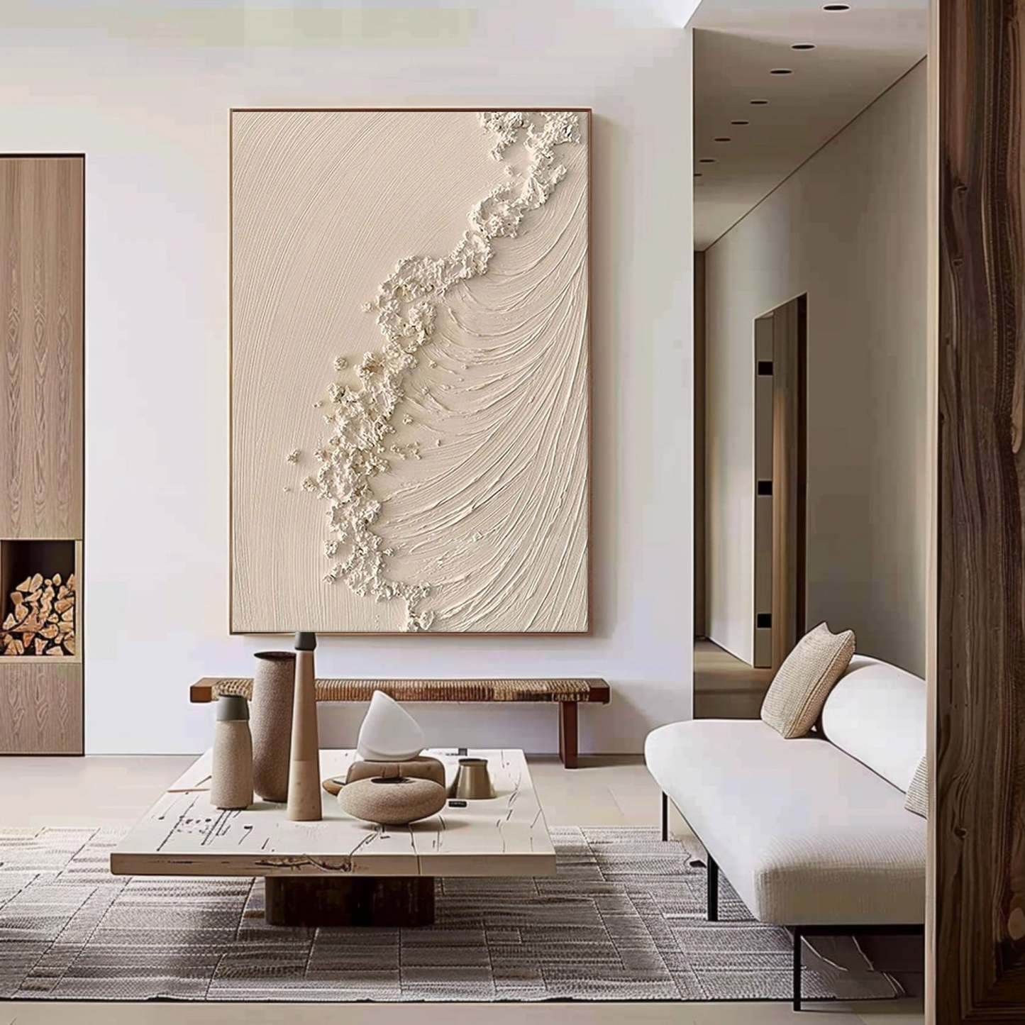 Plaster Art Painting hand - painted #HM1813