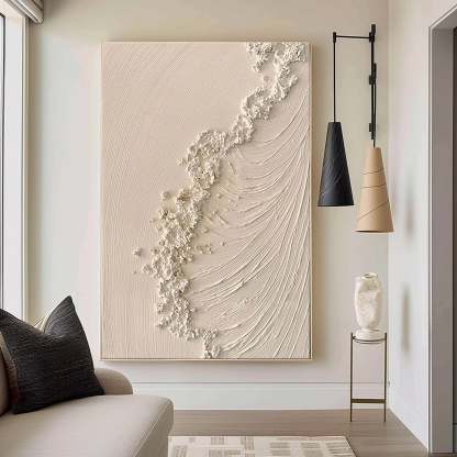 Plaster Art Painting hand - painted #HM1813