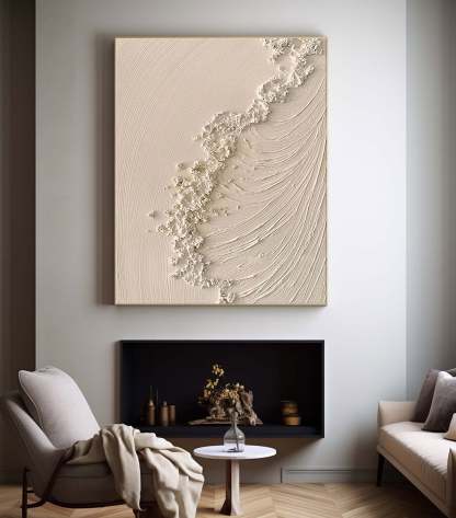 Plaster Art Painting hand - painted #HM1813