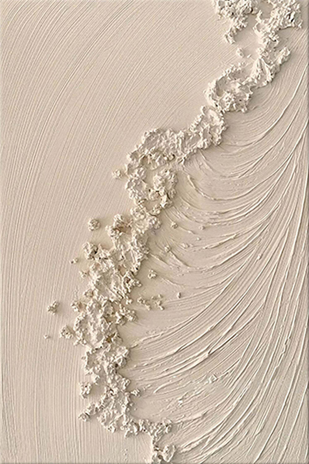 Plaster Art Painting hand - painted #HM1813