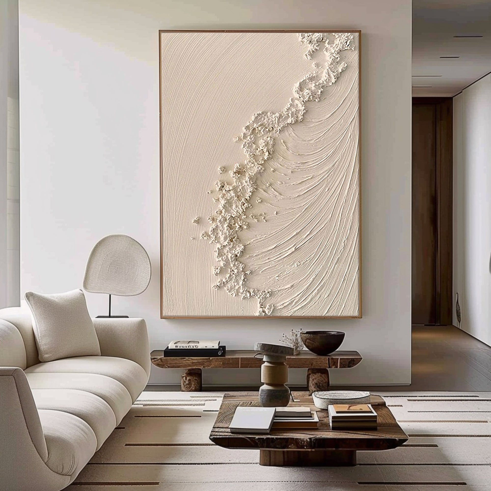 Plaster Art Painting hand - painted #HM1813