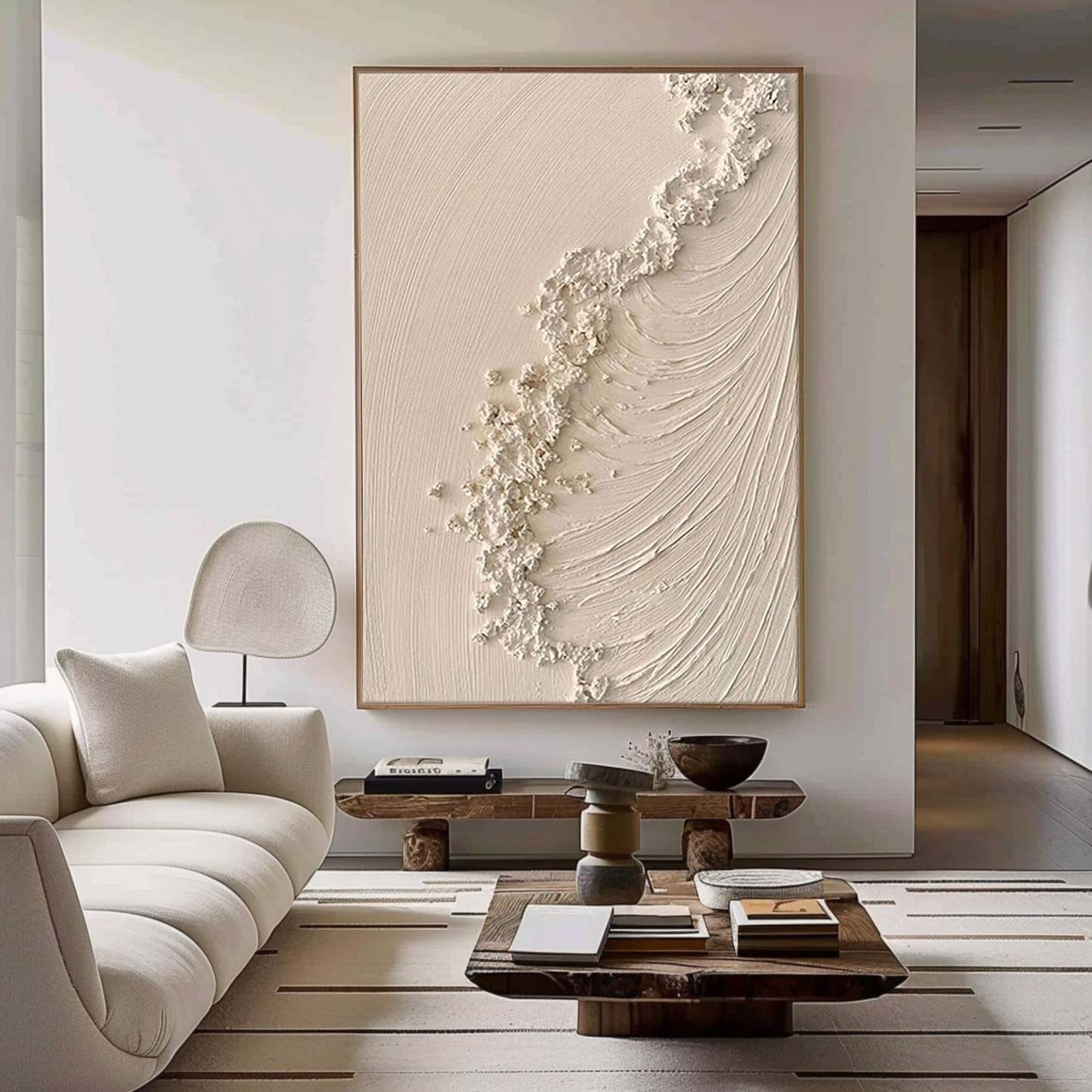 Plaster Art Painting hand - painted #HM1813