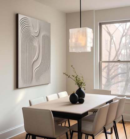 Plaster Art Painting hand - painted #HM1833