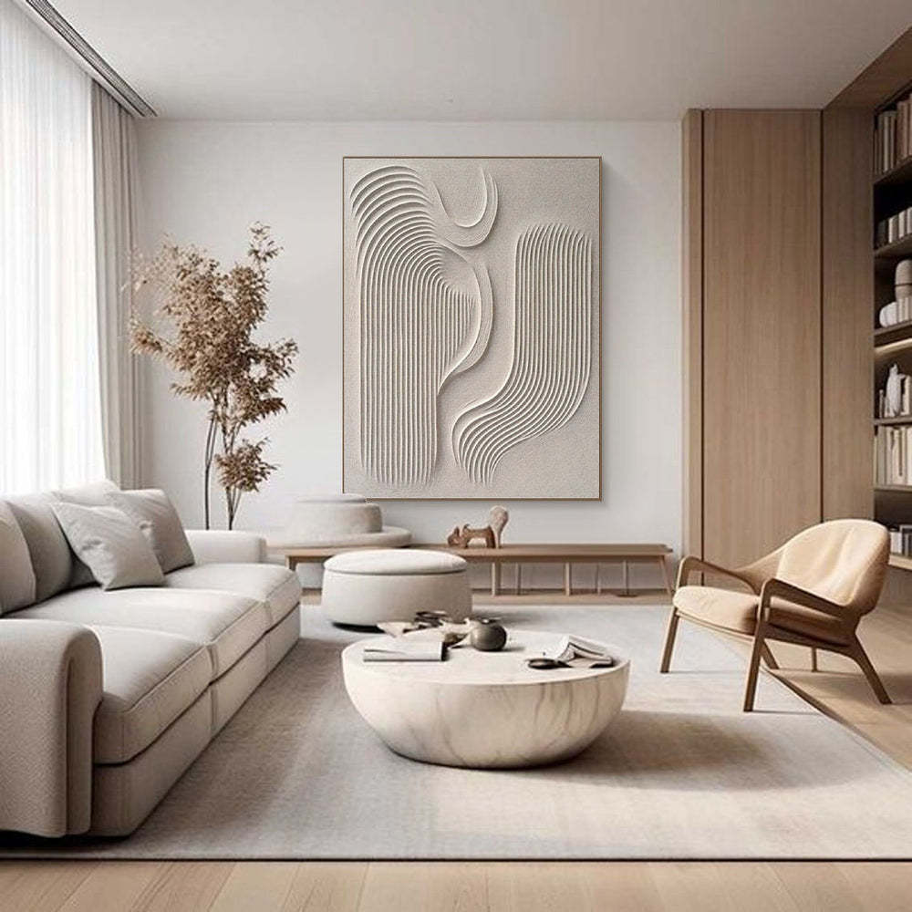 Plaster Art Painting hand - painted #HM1833