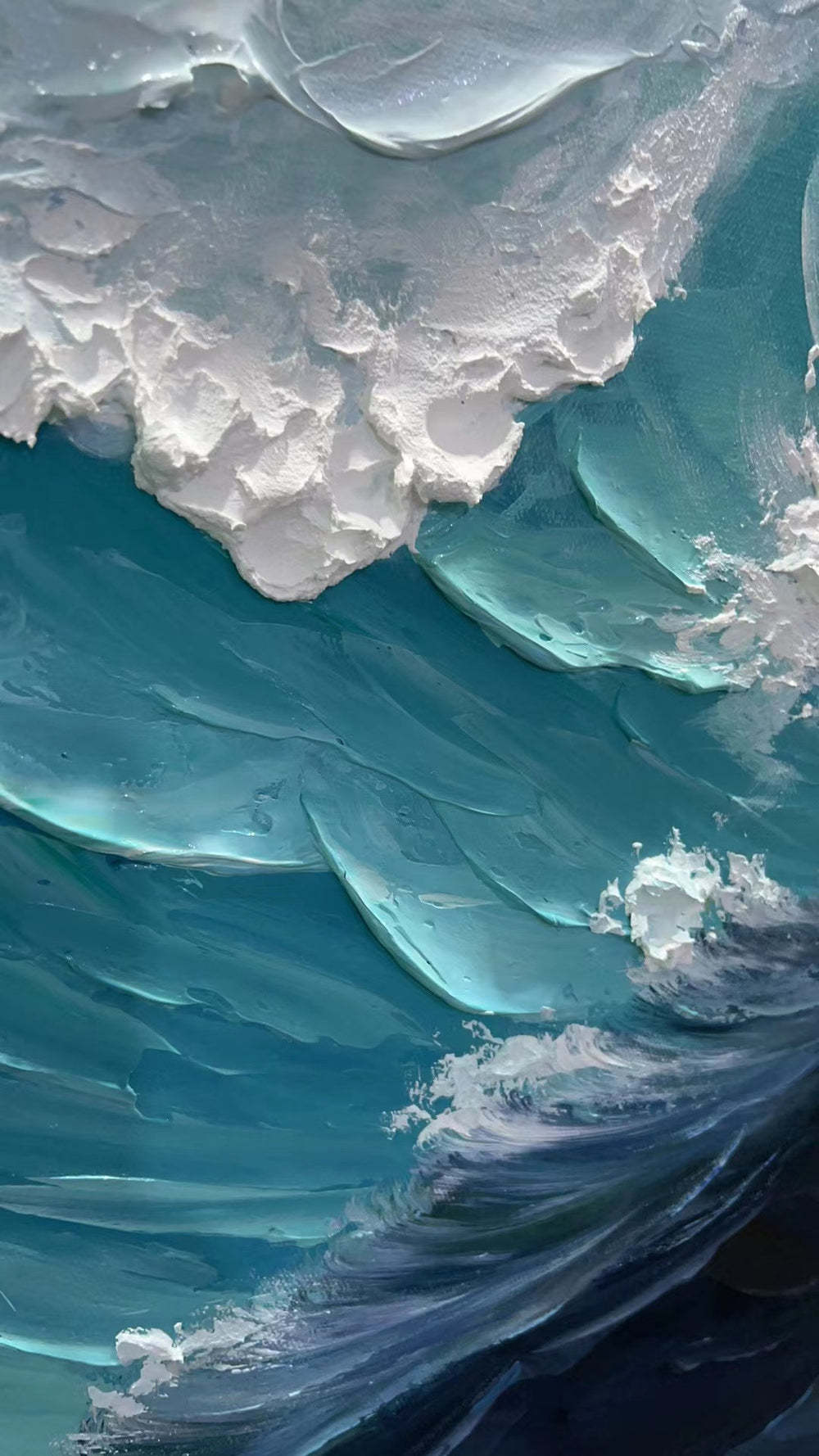 Plaster Art Painting hand - painted #HM1699