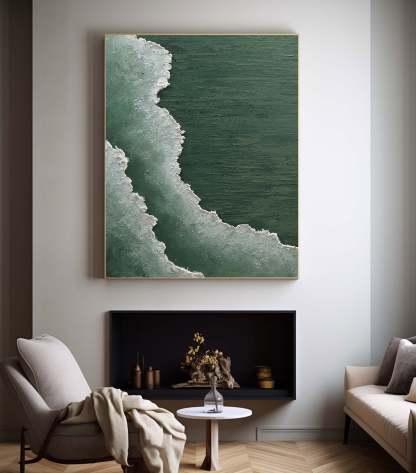 Plaster Art Painting hand - painted #HM1814