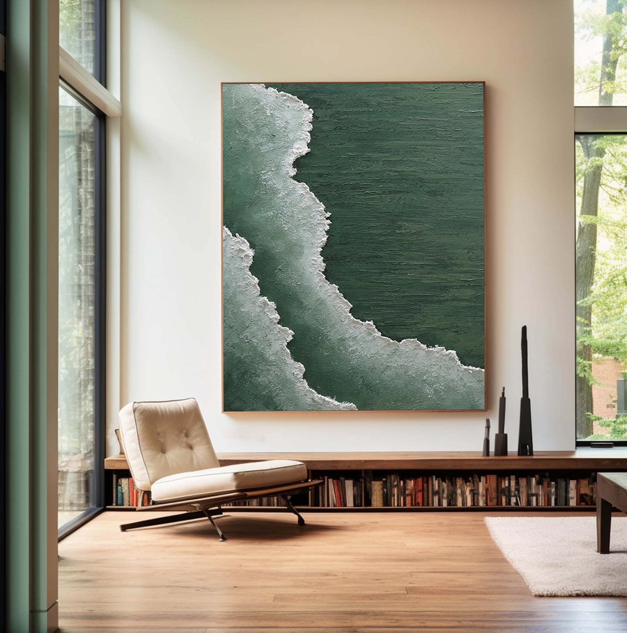 Plaster Art Painting hand - painted #HM1814