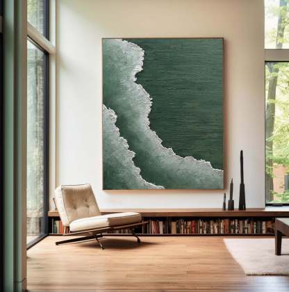 Plaster Art Painting hand - painted #HM1814