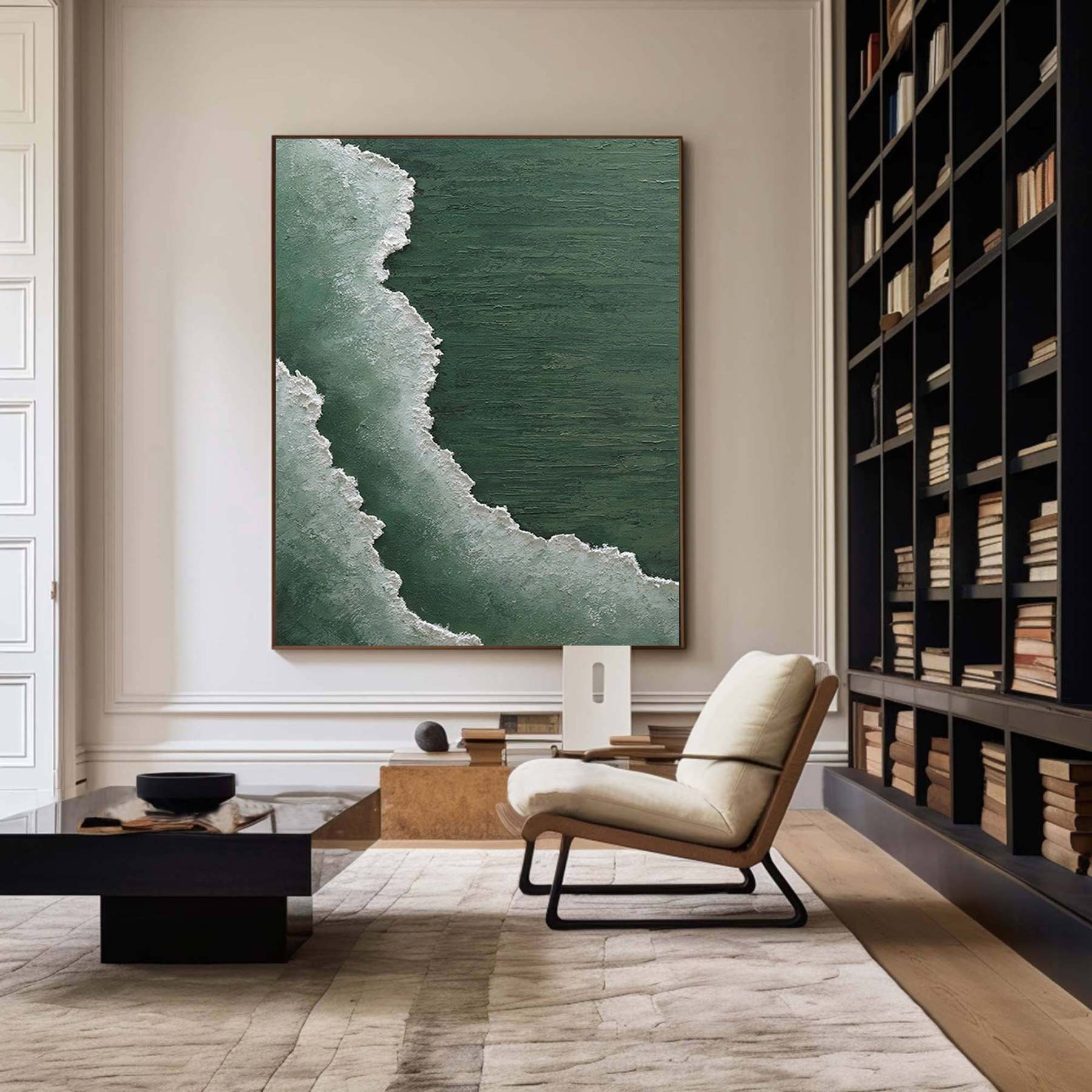 Plaster Art Painting hand - painted #HM1814