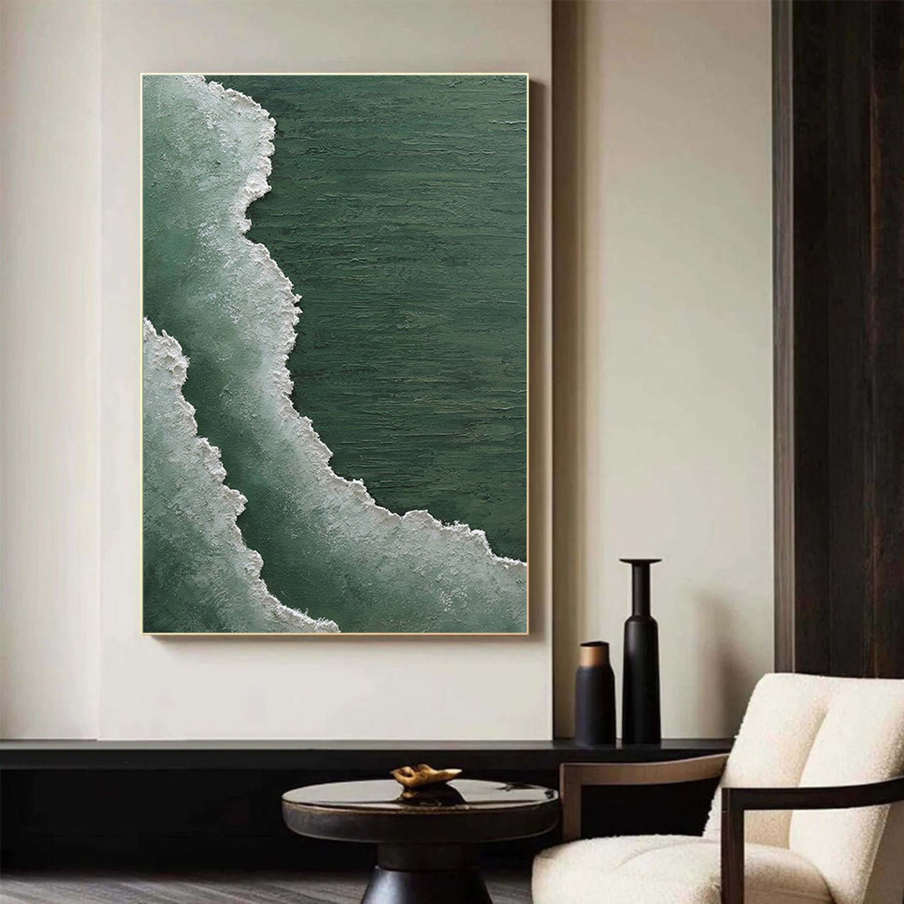 Plaster Art Painting hand - painted #HM1814