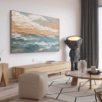 Plaster Art Painting hand - painted #HM1805