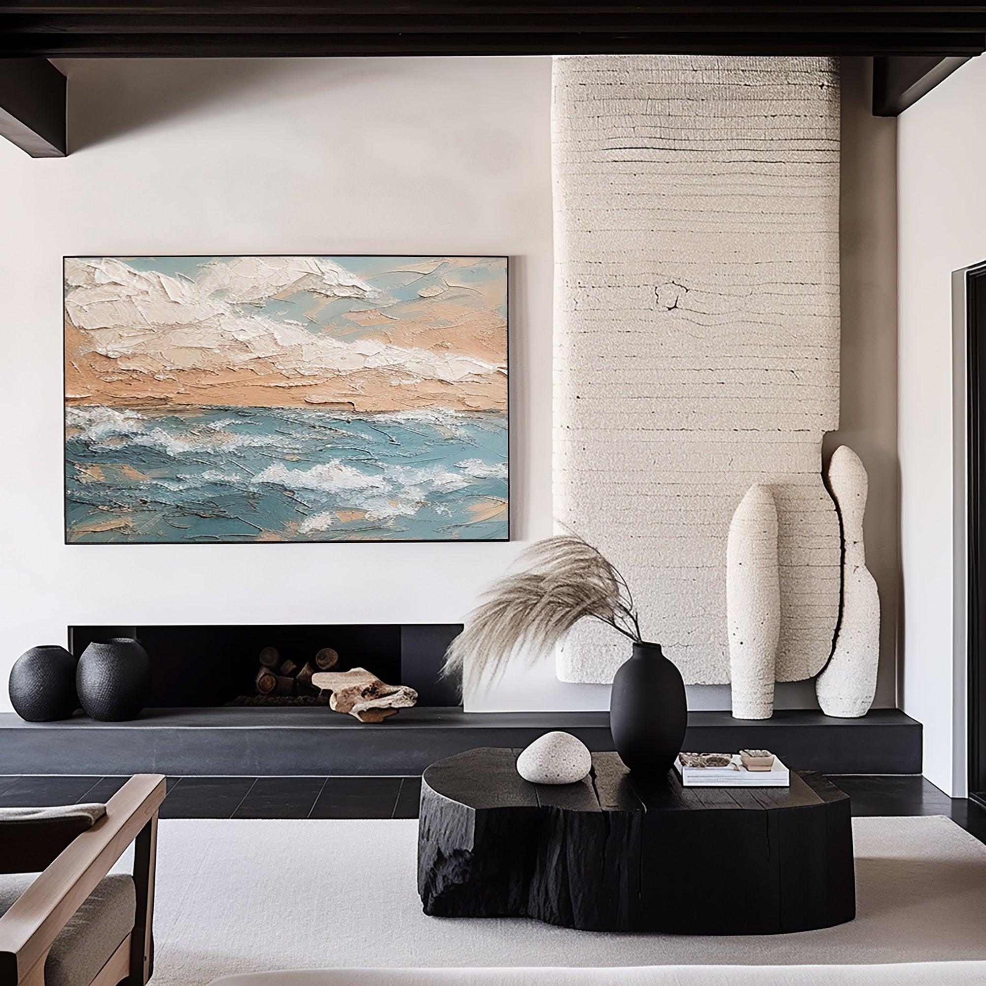 Plaster Art Painting hand - painted #HM1805