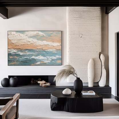 Plaster Art Painting hand - painted #HM1805