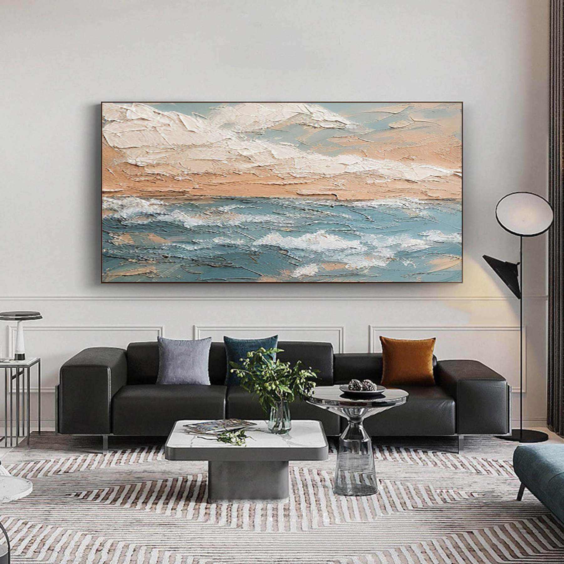 Plaster Art Painting hand - painted #HM1805