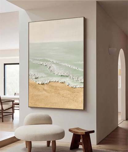 Plaster Art Painting hand - painted #HM1730